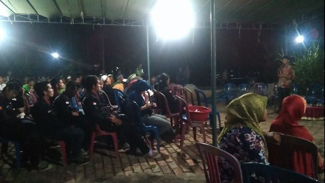 Cawagub Edi Purwanto saat memberikan kata sambutan kepada masyarakat.